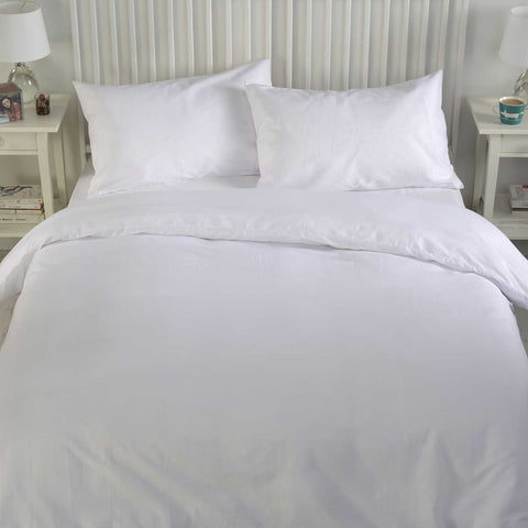 3pc Poly Cotton Plain Dyed Duvet Set KING