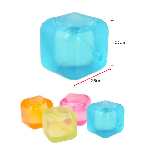 60 Reusable Multi Coloured Ice Cubes