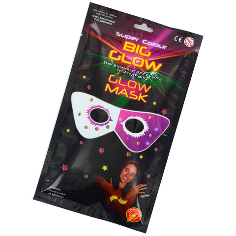 Colourful Glow Stick Eye Mask Fancy Dress