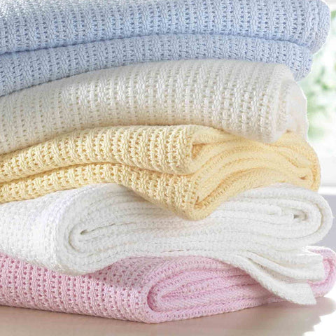 100% Cotton Baby Cellular Blanket