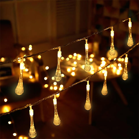 30 LED Teardrop Battery Powered String Fairy Light