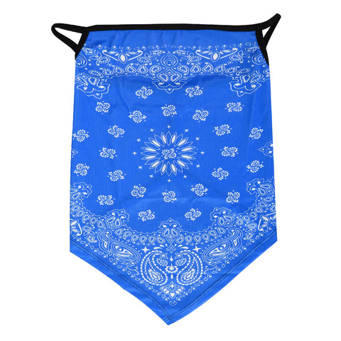 Face Scarf - Blue Paisley