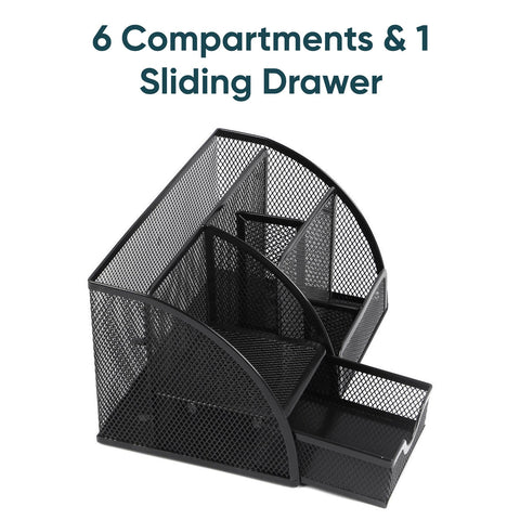 Office Mesh Stationery Desk Organiser