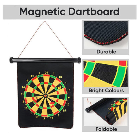 Reversible Magnetic Dartboard Indoor / Outdoor Game