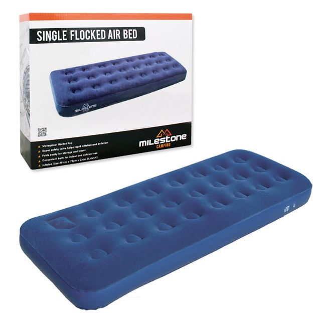 Single Flocked Inflatable Air Bed