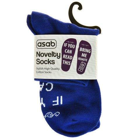 Novelty Socks - If You Can Read This