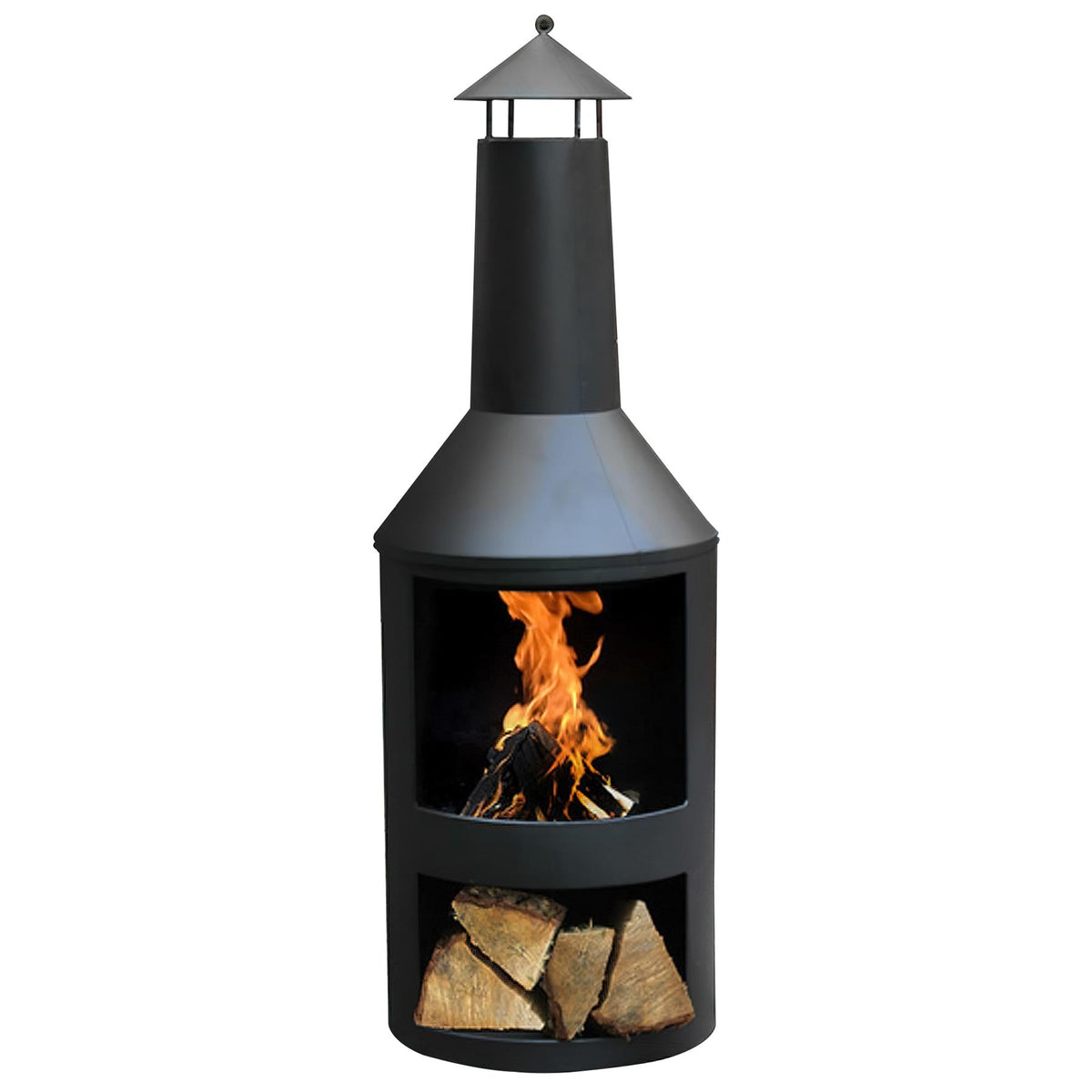 Outdoor Chiminea Garden Patio Log Burner