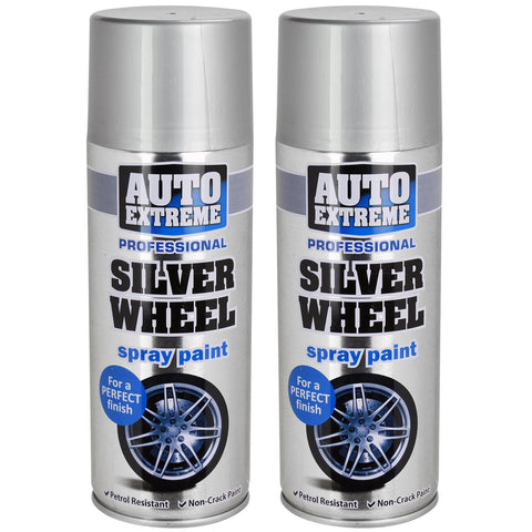 Silver Wheel Aerosol Spray Cans 400ml