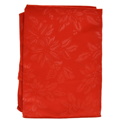 Red Christmas Tablecloth Poinsettia