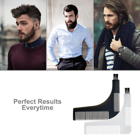 Men Beard Styling Shaping Template Comb Barber Tool