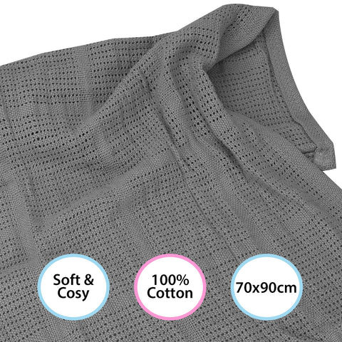 100% Cotton Baby Cellular Blanket