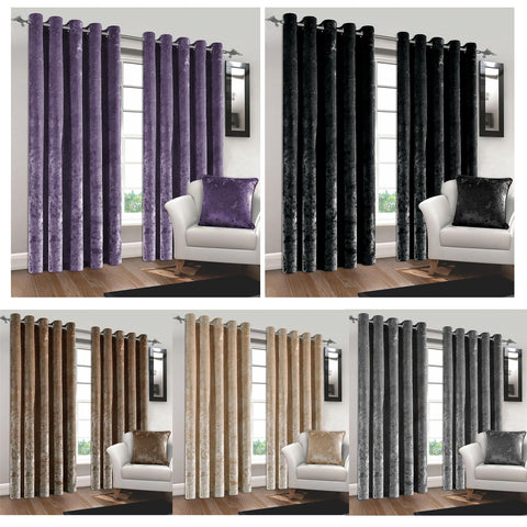 Cushed Velvet Curtains