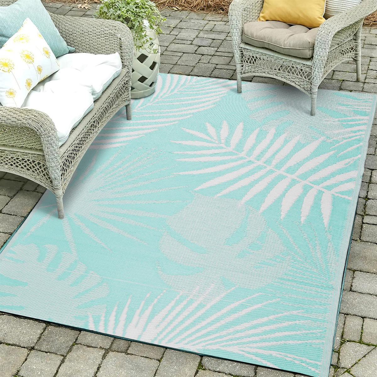 Outdoor Rug 180Cm X 120Cm - Green