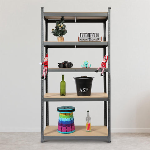 5 Tier Heavy Duty Metal Shelving 180 X 90 X 40Cm