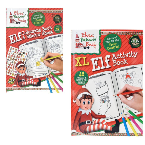 Elf Colouring & Sticker Book