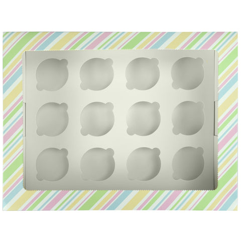 Windowed Cupcake Boxes for 12 Cupcakes