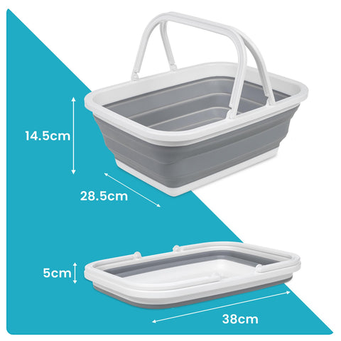 Collapsible Washing Up Bowl With Carrying Handles