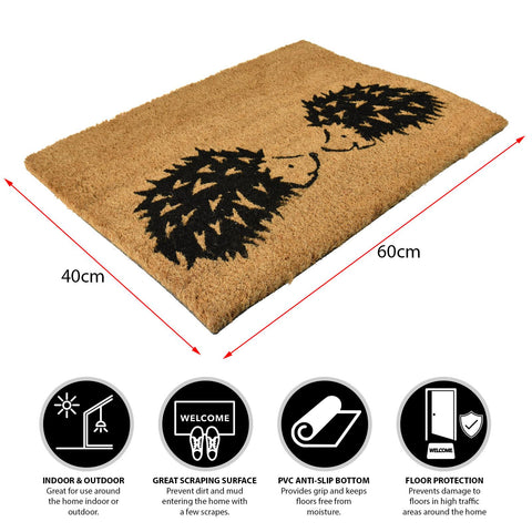 Door Mat Hedgehogs