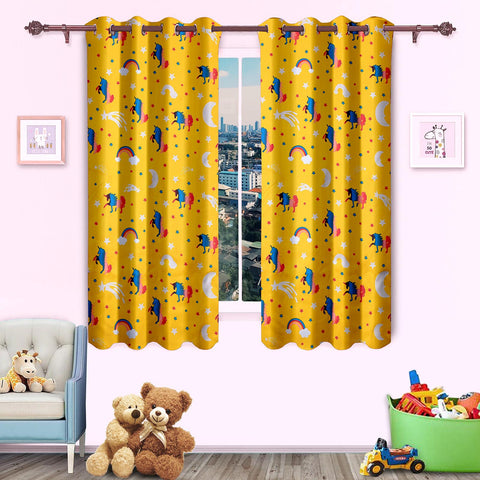 Blackout Glow In The Dark Kid Pair Curtains