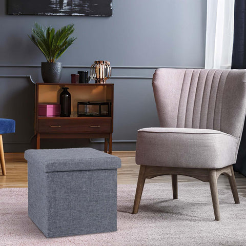 Foldable Storage Single Ottoman