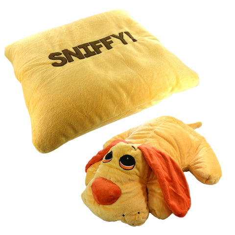 Kids Childrens Reversable Soft Plush Pillow Cuddle Animal