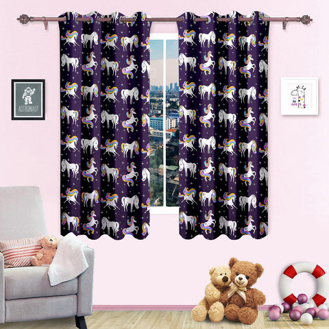 Blackout Glow In The Dark Kid Pair Curtains