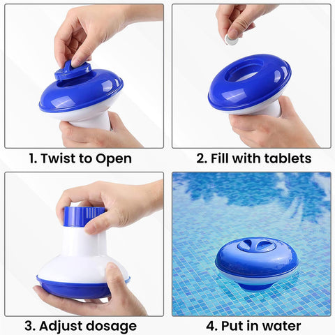 Automatic Floating Chlorine Chemical Tablet Dispenser