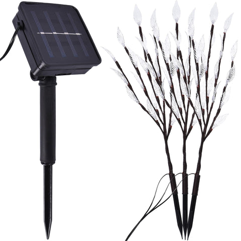 3Pk 60 LED Solar Branch Lights