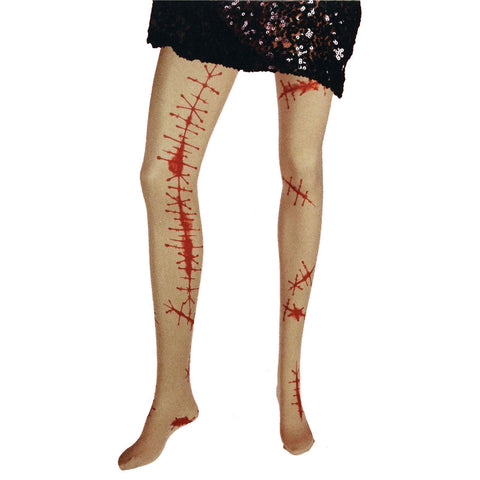 Halloween Fancy Dress blood stained tights