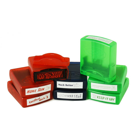 Set Of 8 Self Ink Reward Stamps