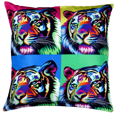 Cushion Covers Printed Retro Pop Art Design Square Pillow Case