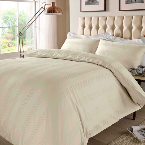 400TC - 100% Cotton Multi Stripe Duvet Set