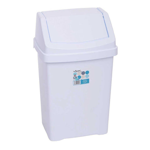 Plastic Swing Top Bin Waste Rubbish Dust