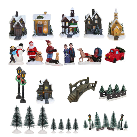 Christmas Village Scene 25 Piece