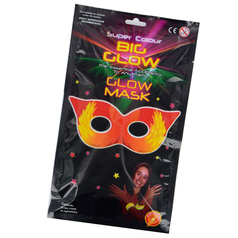 Colourful Glow Stick Eye Mask Fancy Dress