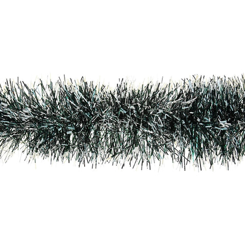 2M 6 Ply Coloured Snow Tipped 11cm Tinsel Garland