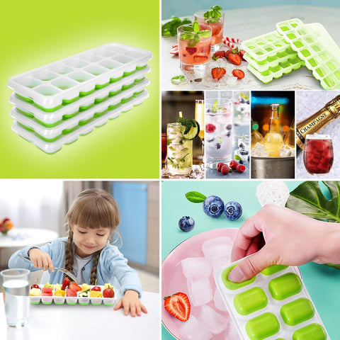 4Pcs Mini Ice cube 15 grids ice Square Shape Trays