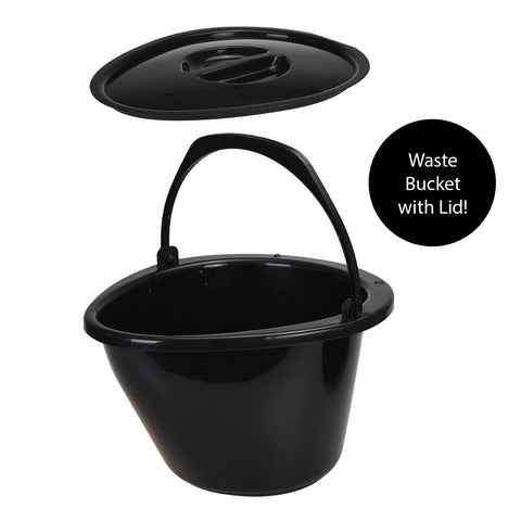 Portable 5L Camping Toilet With Roll Holder