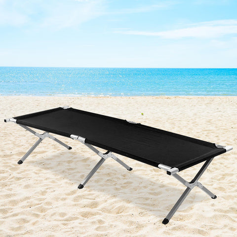 Aluminum Single Folding Bed Fishing Camping