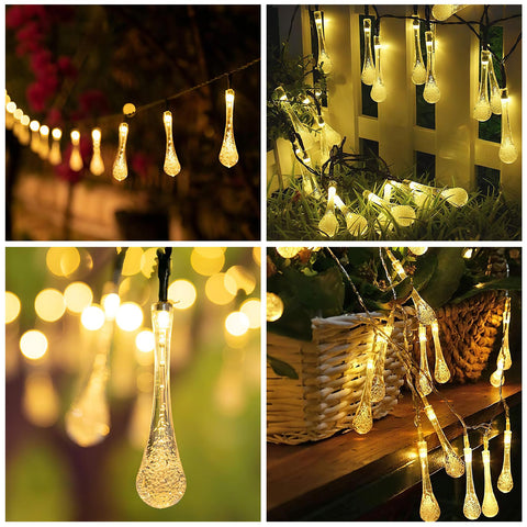 30 LED Teardrop Battery Powered String Fairy Light