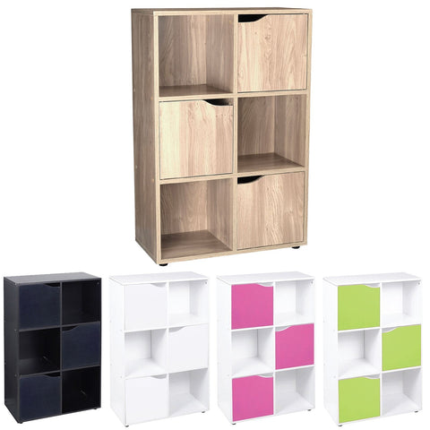 Shelving Display Storage Unit Shelving 6 Cube