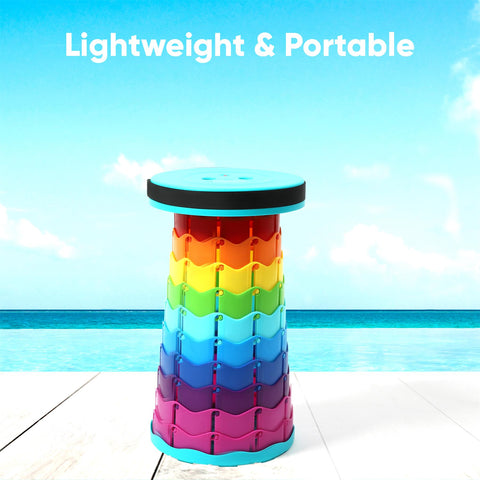 LED Telescopic Stool Hiking Camping Stool