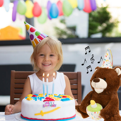 13" Singing Happy Birthday Teddy Bear