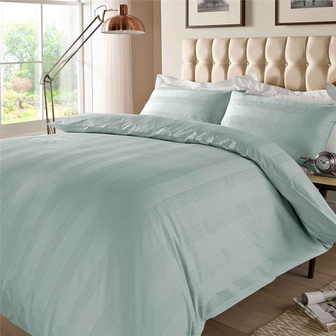 400TC - 100% Cotton Multi Stripe Duvet Set