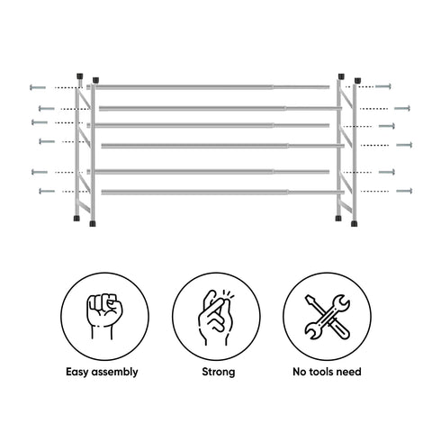 3 Tier 18 Pair Shoe Storage Rack