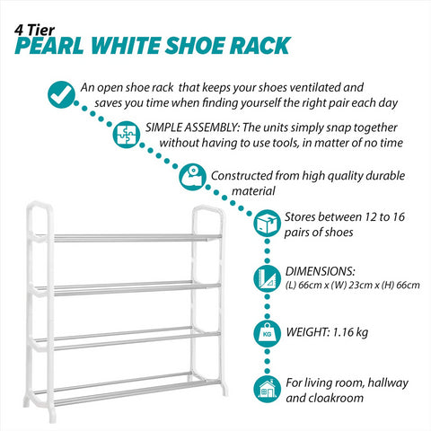 Metal Shoe Rack Stand 5 Tier