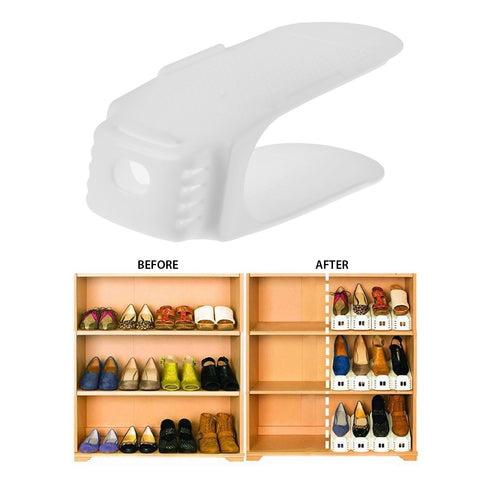 2 x Shoe Rack Space Saver Boots Heels Trainers