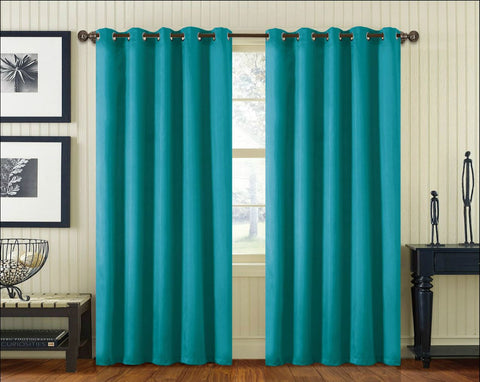 Faux Silk Curtain Panels