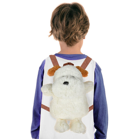 Kids Animal Rucksack Backpack Plush Cute Zoo Toy Lunch Bags