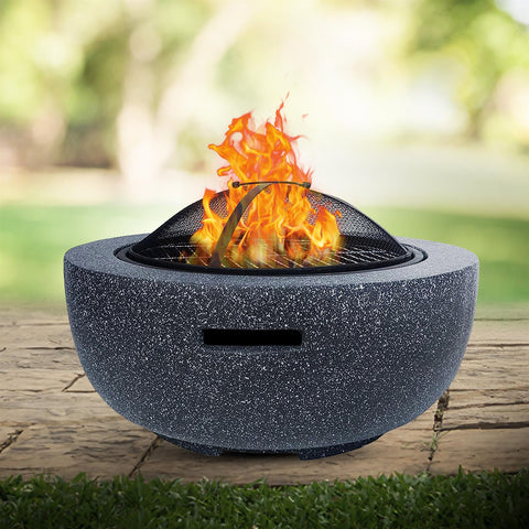 Fire Pit BBQ Grill Round Brazier